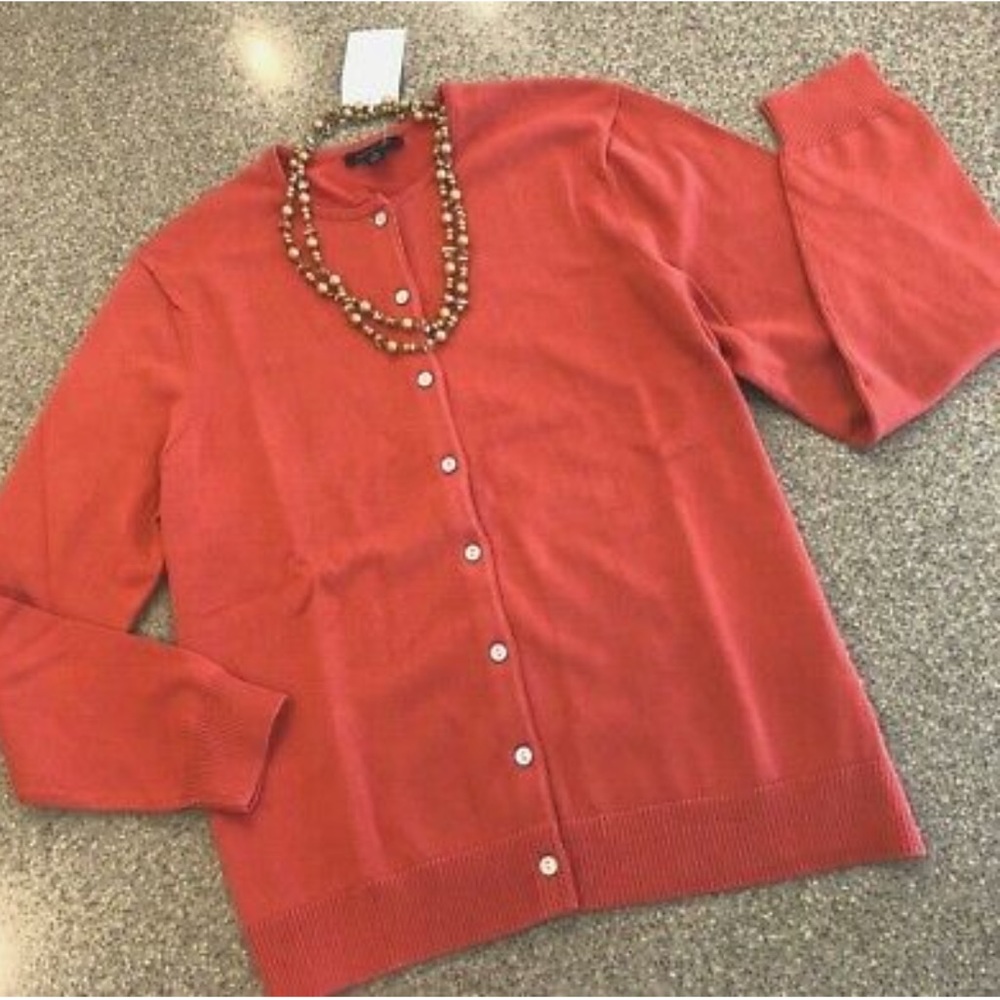 Lands’ End - Coral Cardigan
